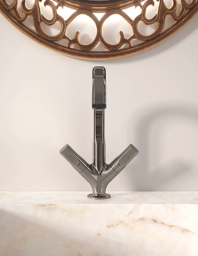 APPIA - 1 hole countertop brass washbasin mixer by Rubinetterie Treemme - view 3